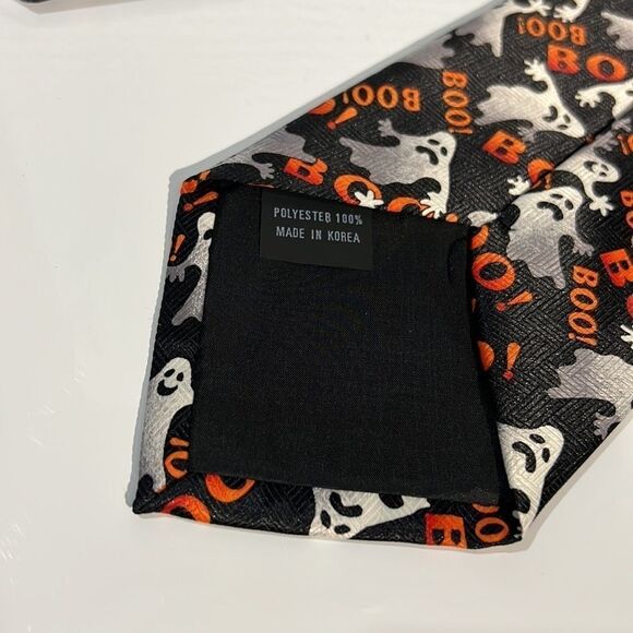 Bundle Sale 3 for $15 | Halloween Boo Ghost Neck Tie - Picture 5 of 7